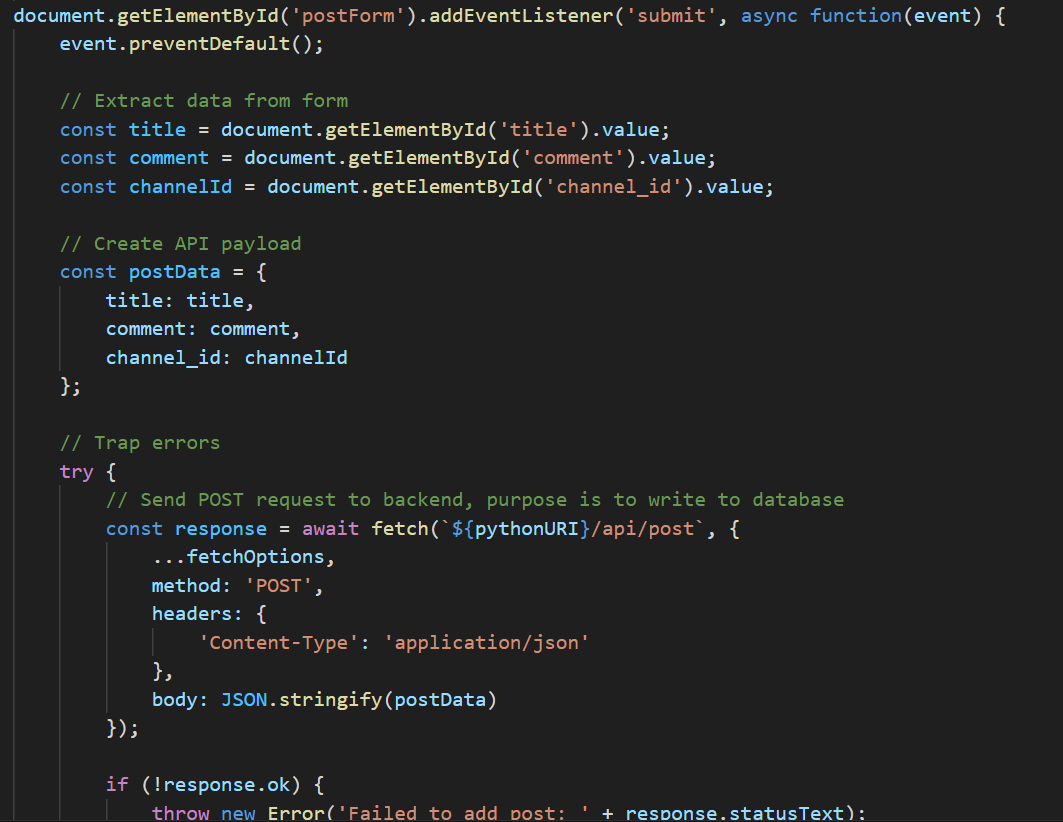 Fetching Channels based on Group Selection